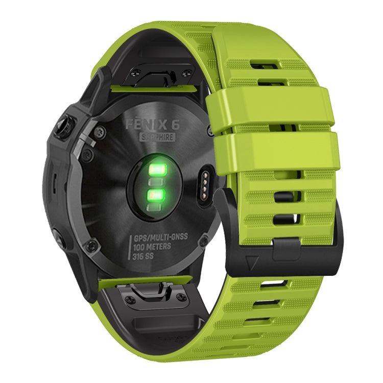 For Garmin Fenix 7X / 6X / 5X 26mm Two-Color Silicone Watch Band
