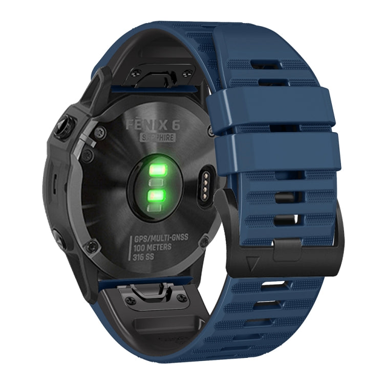 For Garmin Fenix 7X / 6X / 5X 26mm Two-Color Silicone Watch Band