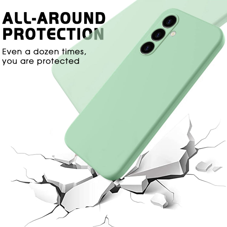 For Samsung Galaxy S24 FE 5G Solid Color Liquid Silicone Dropproof Full Coverage Phone Case
