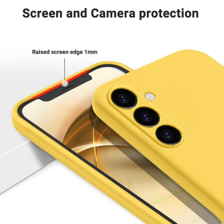 For Samsung Galaxy S24 FE 5G Solid Color Liquid Silicone Dropproof Full Coverage Phone Case
