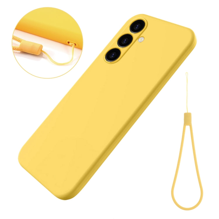 For Samsung Galaxy S24 FE 5G Solid Color Liquid Silicone Dropproof Full Coverage Phone Case