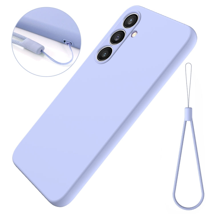 For Samsung Galaxy S24 FE 5G Solid Color Liquid Silicone Dropproof Full Coverage Phone Case