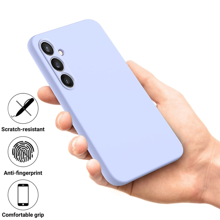 For Samsung Galaxy S24 FE 5G Solid Color Liquid Silicone Dropproof Full Coverage Phone Case