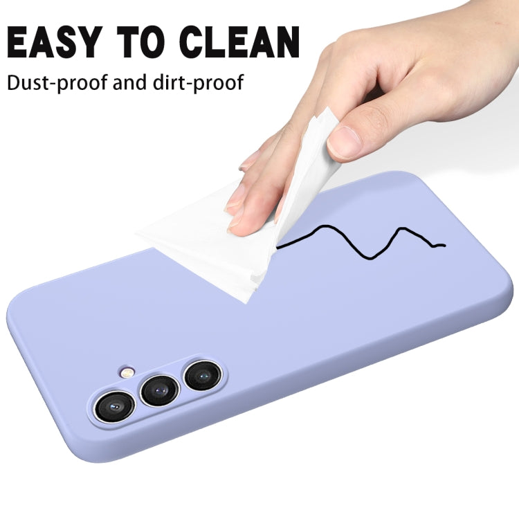 For Samsung Galaxy S24 FE 5G Solid Color Liquid Silicone Dropproof Full Coverage Phone Case
