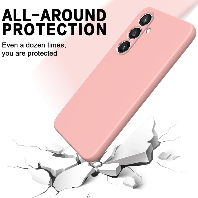 For Samsung Galaxy S24 FE 5G Solid Color Liquid Silicone Dropproof Full Coverage Phone Case