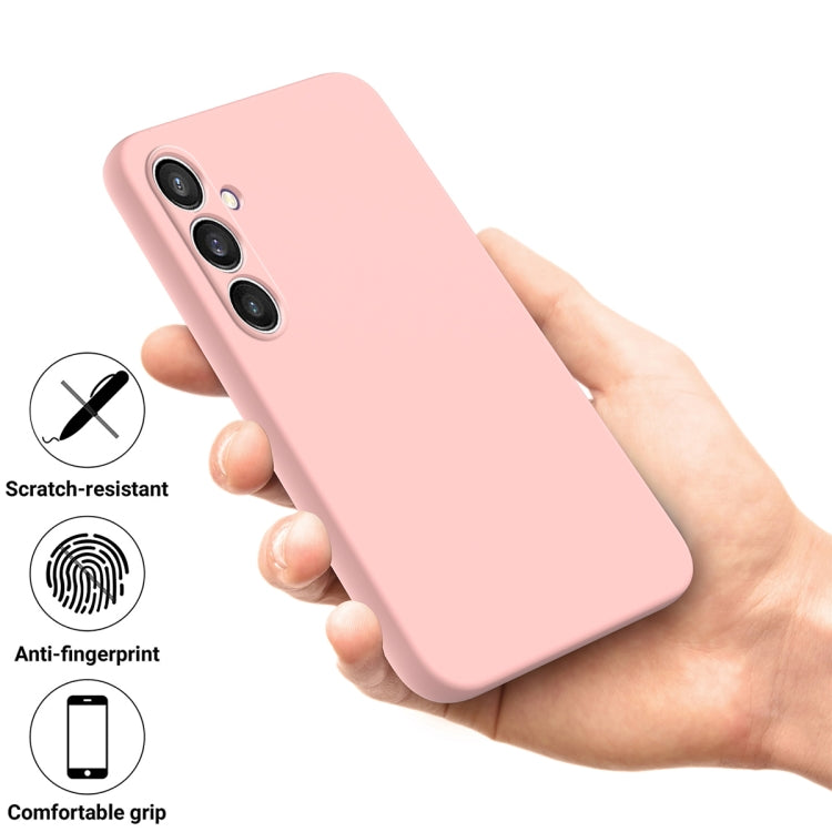 For Samsung Galaxy S24 FE 5G Solid Color Liquid Silicone Dropproof Full Coverage Phone Case
