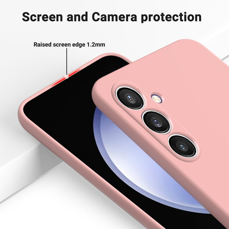 For Samsung Galaxy S24 FE 5G Solid Color Liquid Silicone Dropproof Full Coverage Phone Case