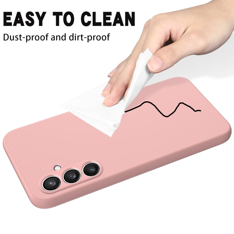 For Samsung Galaxy S24 FE 5G Solid Color Liquid Silicone Dropproof Full Coverage Phone Case
