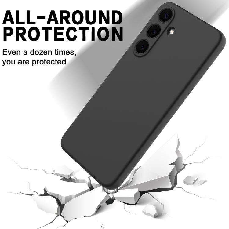 For Samsung Galaxy S25 5G Solid Color Liquid Silicone Dropproof Full Coverage Phone Case