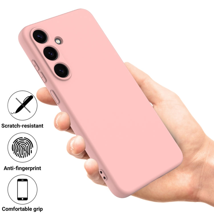 For Samsung Galaxy S25 5G Solid Color Liquid Silicone Dropproof Full Coverage Phone Case
