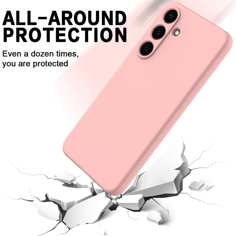 For Samsung Galaxy S25 5G Solid Color Liquid Silicone Dropproof Full Coverage Phone Case