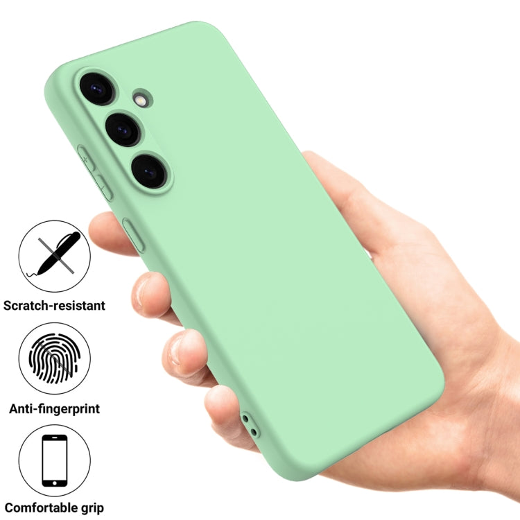 For Samsung Galaxy S25+ 5G Solid Color Liquid Silicone Dropproof Full Coverage Phone Case
