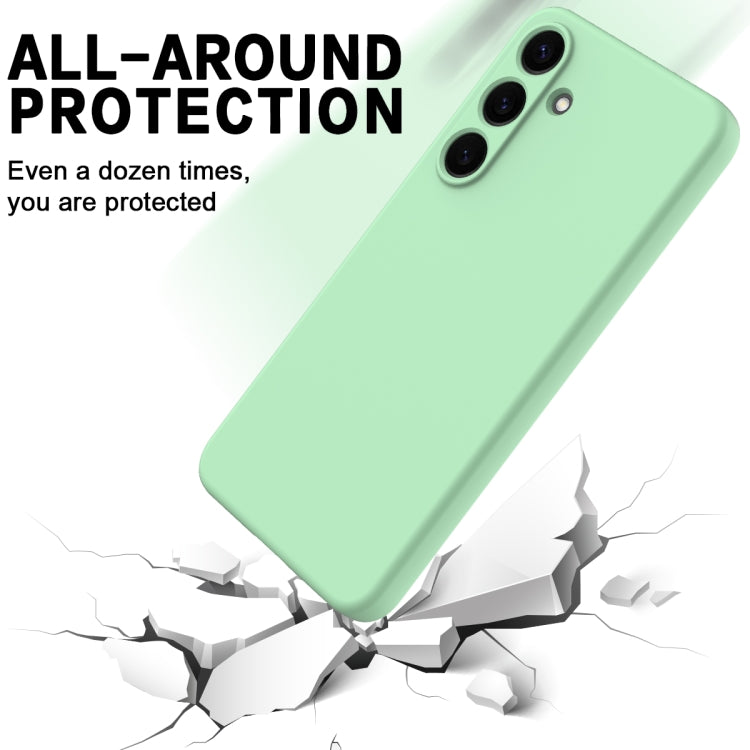 For Samsung Galaxy S25+ 5G Solid Color Liquid Silicone Dropproof Full Coverage Phone Case