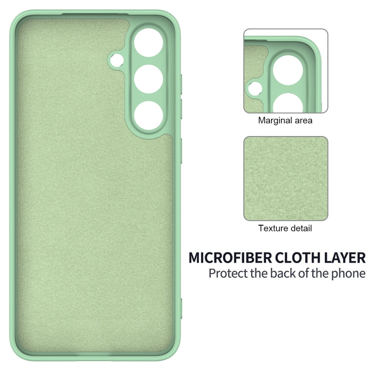 For Samsung Galaxy S25+ 5G Solid Color Liquid Silicone Dropproof Full Coverage Phone Case