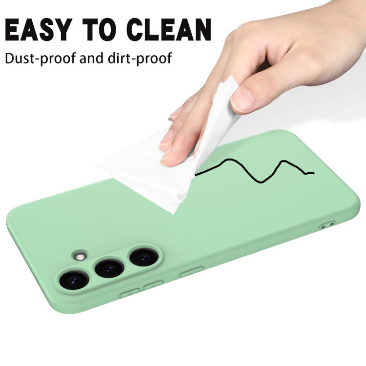 For Samsung Galaxy S25+ 5G Solid Color Liquid Silicone Dropproof Full Coverage Phone Case