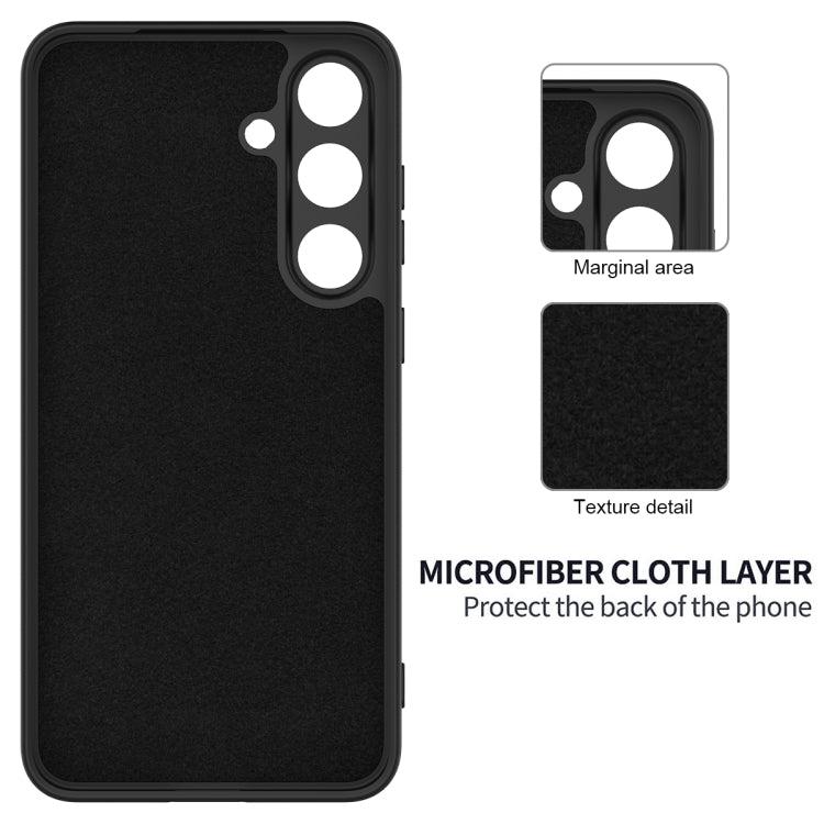 For Samsung Galaxy S25+ 5G Solid Color Liquid Silicone Dropproof Full Coverage Phone Case
