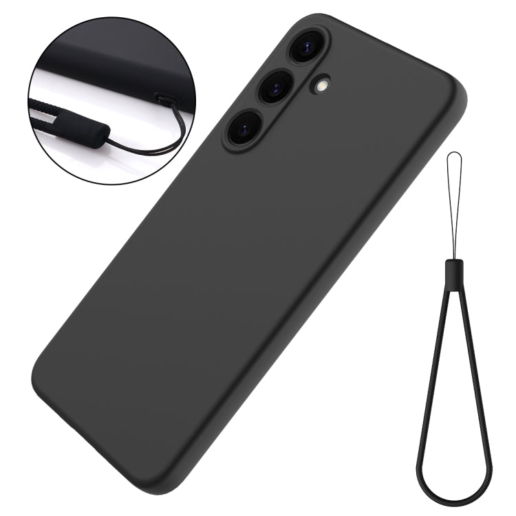 For Samsung Galaxy S25+ 5G Solid Color Liquid Silicone Dropproof Full Coverage Phone Case