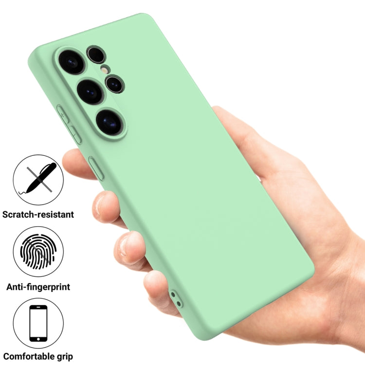 For Samsung Galaxy S25 Ultra Solid Color Liquid Silicone Dropproof Full Coverage Phone Case