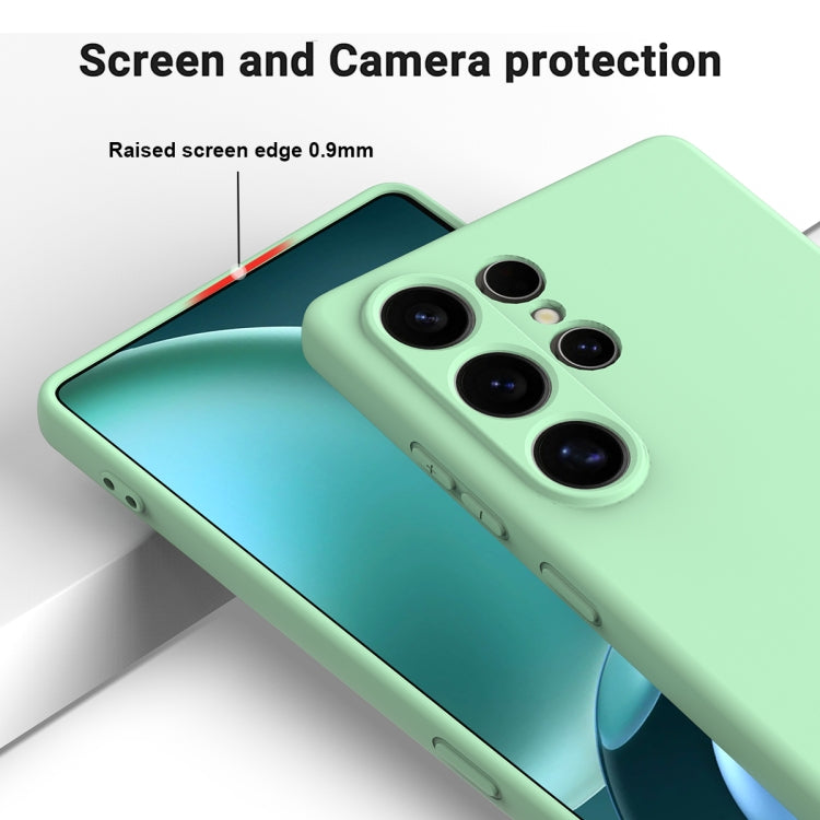 For Samsung Galaxy S25 Ultra Solid Color Liquid Silicone Dropproof Full Coverage Phone Case