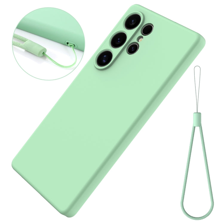 For Samsung Galaxy S25 Ultra Solid Color Liquid Silicone Dropproof Full Coverage Phone Case