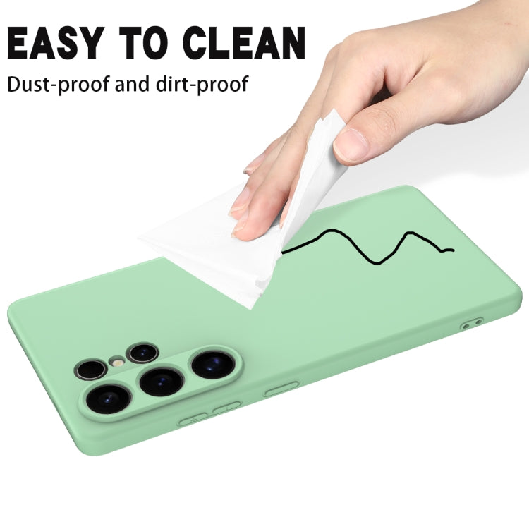 For Samsung Galaxy S25 Ultra Solid Color Liquid Silicone Dropproof Full Coverage Phone Case