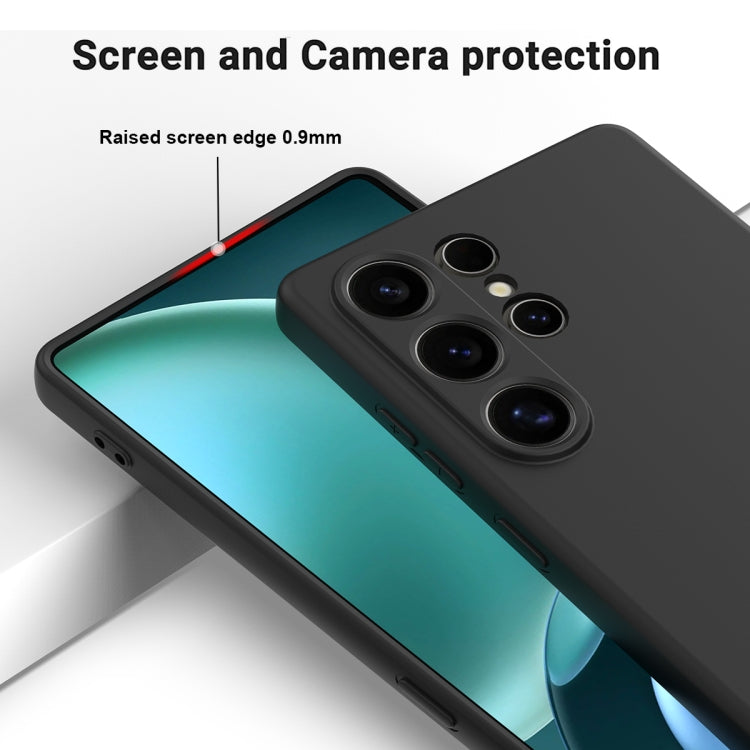 For Samsung Galaxy S25 Ultra Solid Color Liquid Silicone Dropproof Full Coverage Phone Case
