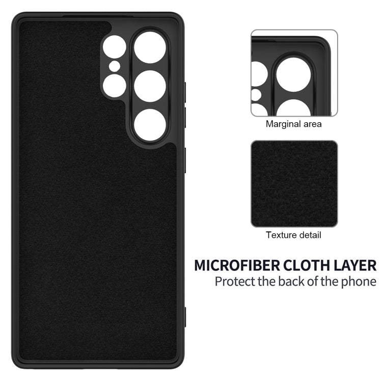 For Samsung Galaxy S25 Ultra Solid Color Liquid Silicone Dropproof Full Coverage Phone Case