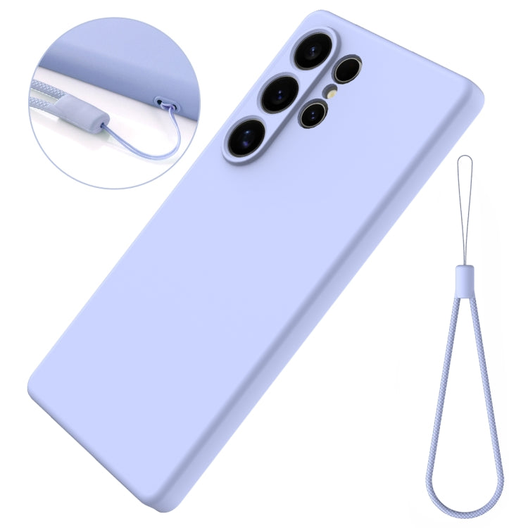 For Samsung Galaxy S25 Ultra Solid Color Liquid Silicone Dropproof Full Coverage Phone Case