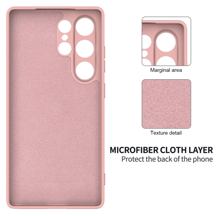 For Samsung Galaxy S25 Ultra Solid Color Liquid Silicone Dropproof Full Coverage Phone Case