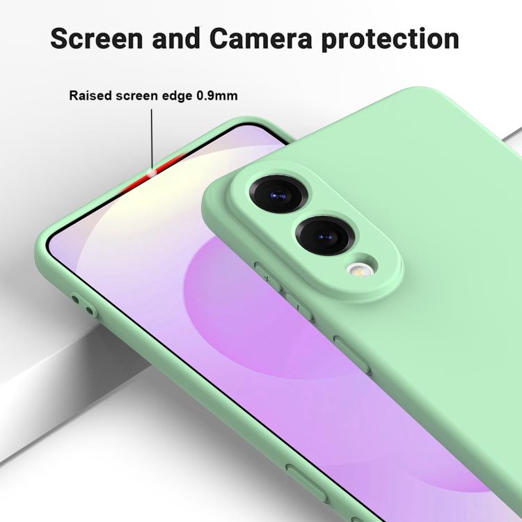 For Samsung Galaxy S25 Edge 5G Solid Color Liquid Silicone Dropproof Full Coverage Phone Case