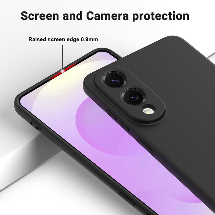 For Samsung Galaxy S25 Edge 5G Solid Color Liquid Silicone Dropproof Full Coverage Phone Case