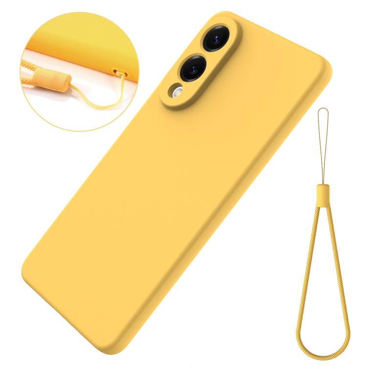 For Samsung Galaxy S25 Edge 5G Solid Color Liquid Silicone Dropproof Full Coverage Phone Case