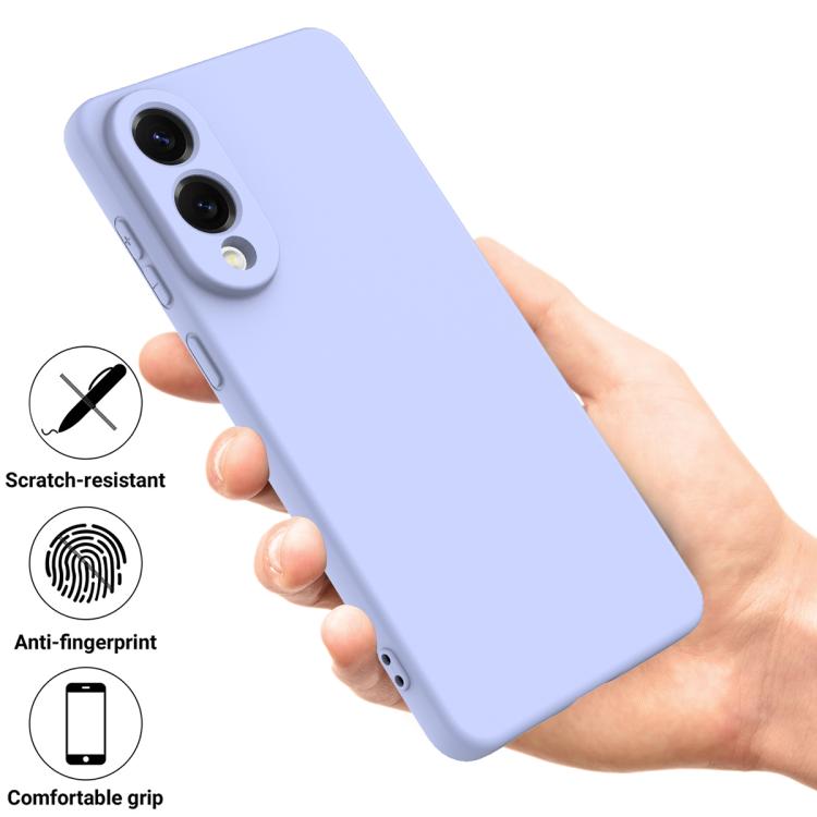 For Samsung Galaxy S25 Edge 5G Solid Color Liquid Silicone Dropproof Full Coverage Phone Case