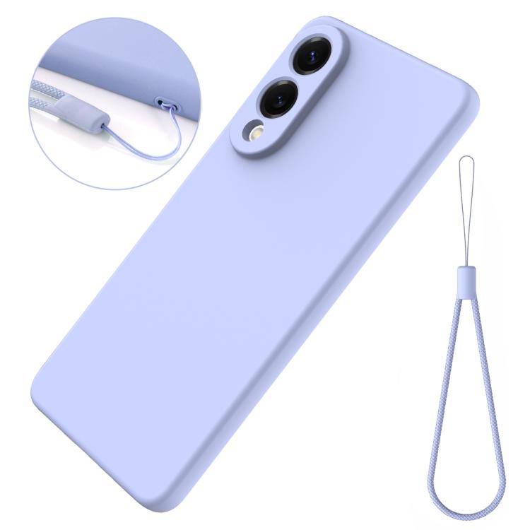 For Samsung Galaxy S25 Edge 5G Solid Color Liquid Silicone Dropproof Full Coverage Phone Case