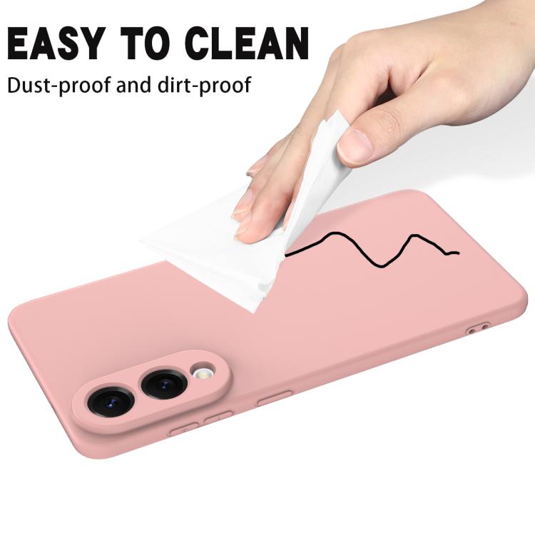 For Samsung Galaxy S25 Edge 5G Solid Color Liquid Silicone Dropproof Full Coverage Phone Case