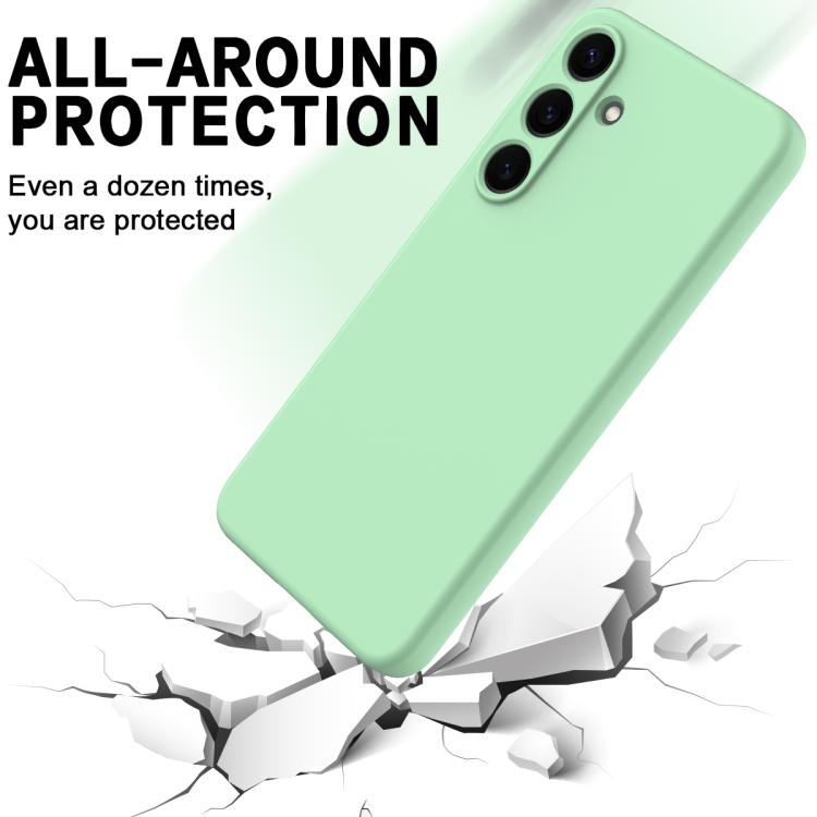 For Samsung Galaxy S25 FE 5G Solid Color Liquid Silicone Dropproof Full Coverage Phone Case