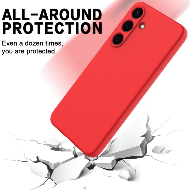 For Samsung Galaxy S25 FE 5G Solid Color Liquid Silicone Dropproof Full Coverage Phone Case