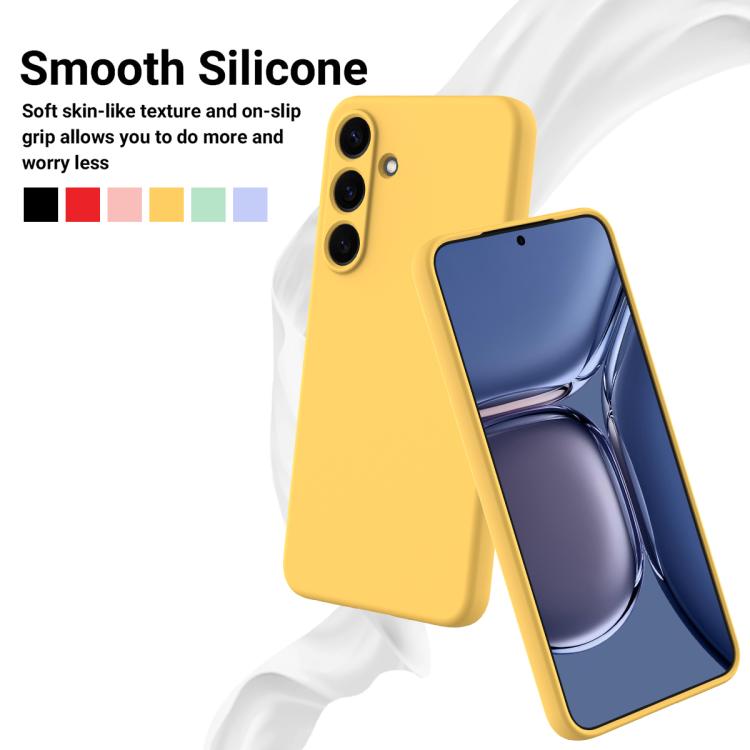 For Samsung Galaxy S25 FE 5G Solid Color Liquid Silicone Dropproof Full Coverage Phone Case