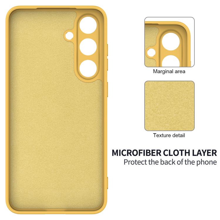 For Samsung Galaxy S25 FE 5G Solid Color Liquid Silicone Dropproof Full Coverage Phone Case