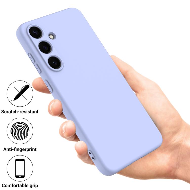 For Samsung Galaxy S25 FE 5G Solid Color Liquid Silicone Dropproof Full Coverage Phone Case