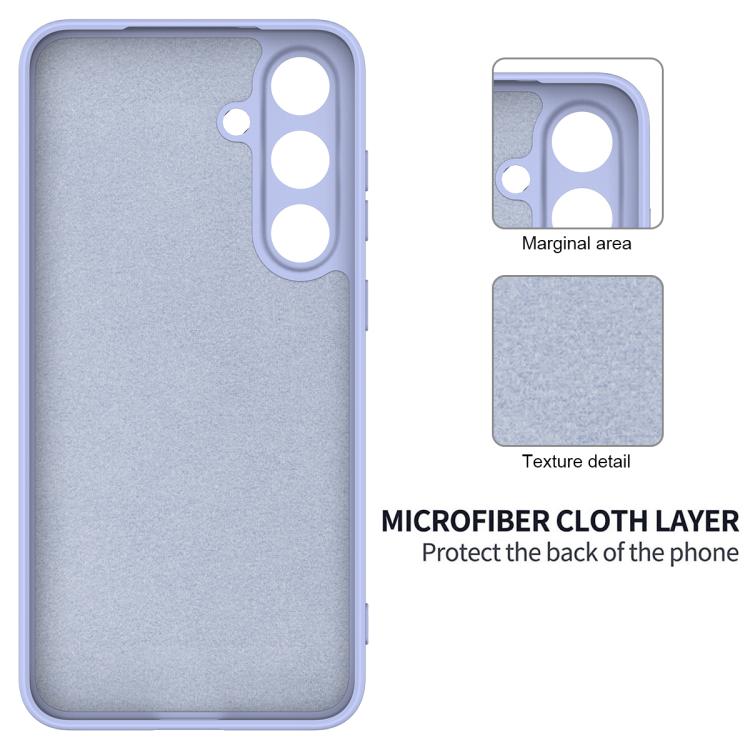 For Samsung Galaxy S25 FE 5G Solid Color Liquid Silicone Dropproof Full Coverage Phone Case