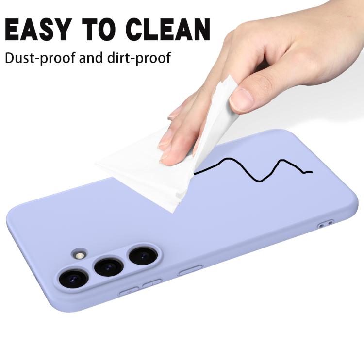 For Samsung Galaxy S25 FE 5G Solid Color Liquid Silicone Dropproof Full Coverage Phone Case