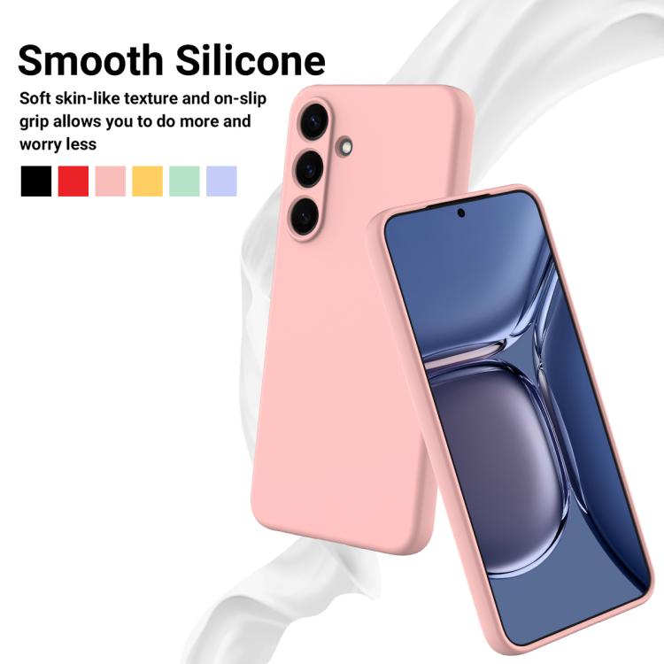For Samsung Galaxy S25 FE 5G Solid Color Liquid Silicone Dropproof Full Coverage Phone Case