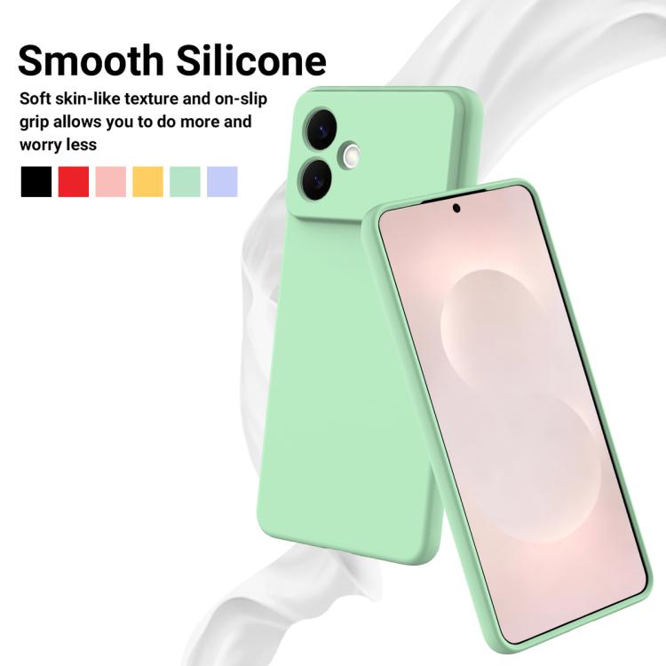 For Samsung Galaxy S26 Egde 5G Solid Color Liquid Silicone Dropproof Full Coverage Phone Case