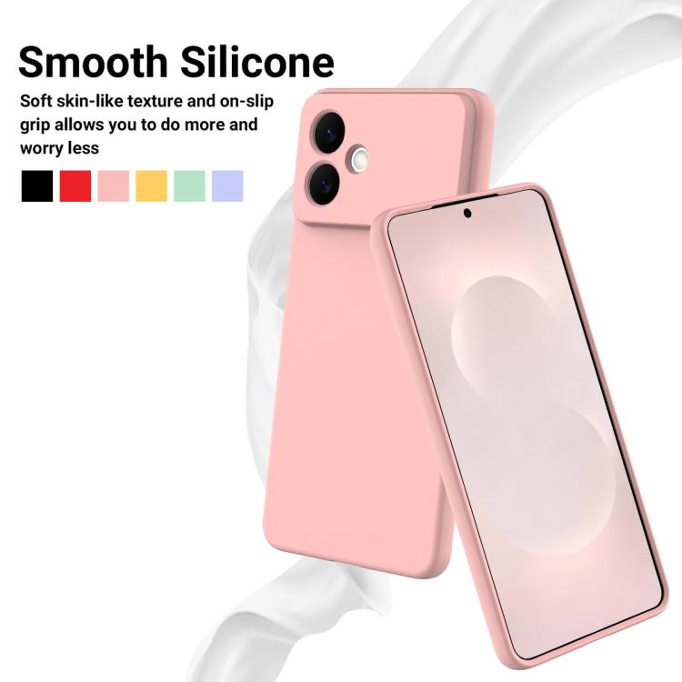 For Samsung Galaxy S26 Egde 5G Solid Color Liquid Silicone Dropproof Full Coverage Phone Case