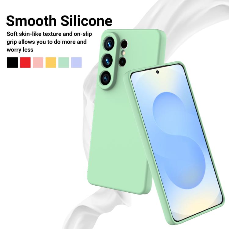 For Samsung Galaxy S26 Ultra 5G Solid Color Liquid Silicone Dropproof Full Coverage Phone Case