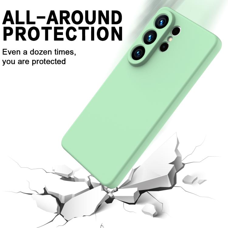 For Samsung Galaxy S26 Ultra 5G Solid Color Liquid Silicone Dropproof Full Coverage Phone Case