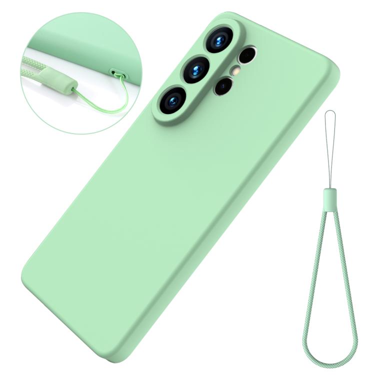 For Samsung Galaxy S26 Ultra 5G Solid Color Liquid Silicone Dropproof Full Coverage Phone Case