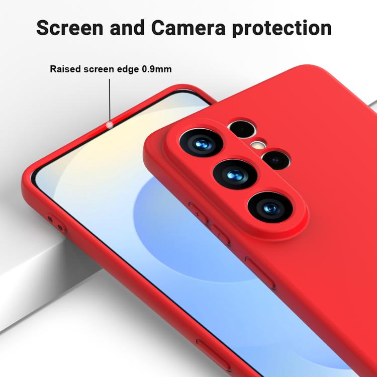 For Samsung Galaxy S26 Ultra 5G Solid Color Liquid Silicone Dropproof Full Coverage Phone Case