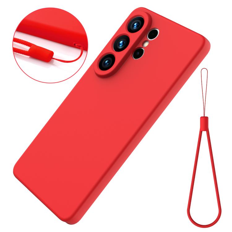 For Samsung Galaxy S26 Ultra 5G Solid Color Liquid Silicone Dropproof Full Coverage Phone Case